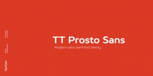 TT Prosto Sans Font Download