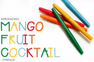 Mango Fruit Cocktail Font Download