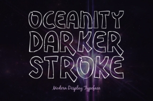 Oceanity Darker Stroke Font Download