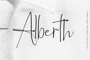 Alberth Family Font Download