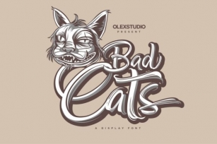 Bad Cats Font Download