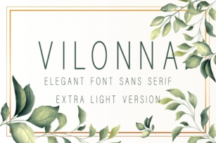 Vilonna Extra Light Font Download