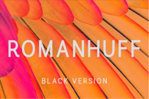 Romanhuff Black Font Download