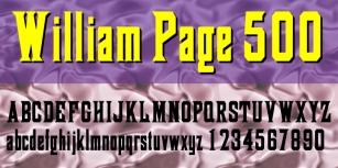 William Page 500 Font Download