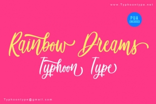 Rainbow Dreams Font Download