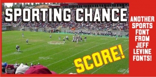 Sporting Chance JNL Font Download