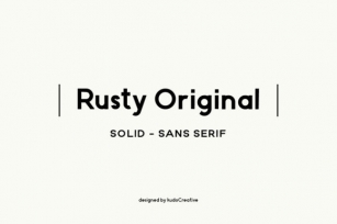Rusty Original Font Download