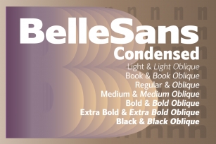 Belle Sans Condensed Family Font Download