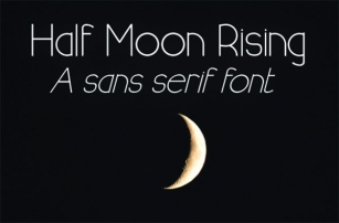 Half Moon Rising Font Download
