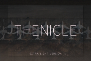 Thenicle Extra Light Font Download