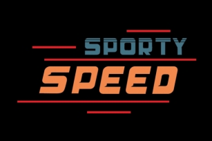 Sporty Speed Font Download