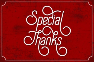 Special Thanks Font Download