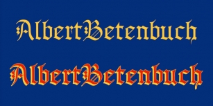 AlbertBetenbuch Font Download