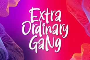 Extra Ordinary Gang Font Download