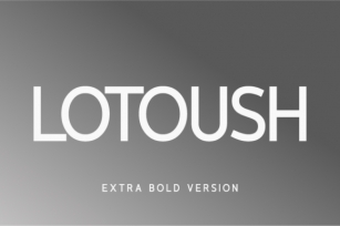 Lotoush Extra Bold Font Download