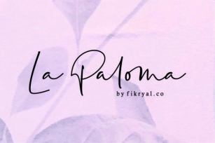 La Paloma Font Download