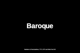 Baroque Font Download
