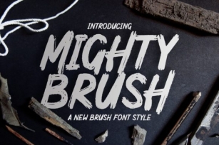 Mighty Brush Font Download