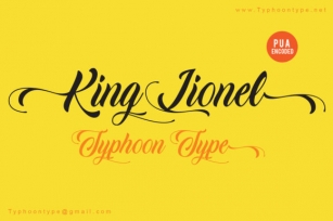 King Lionel Font Download