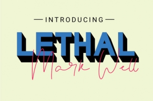 Lethal Markwell Duo Font Download