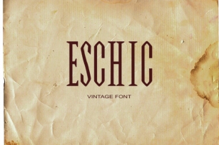 Eschic Font Download