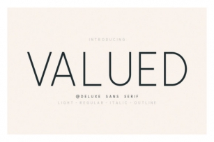 Valued Family Font Download