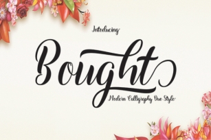 Bought Font Download