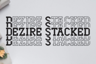 Dezire Stacked Font Download
