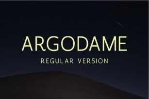 Argodame Font Download