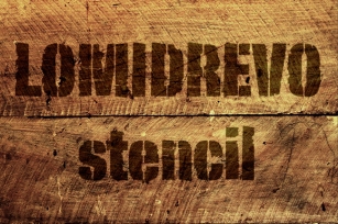 Lomidrevo Stencil Font Download