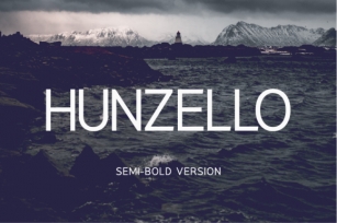 Hunzello Semi-Bold Font Download