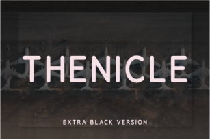 Thenicle Extra Black Font Download