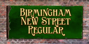 Birmingham New Street Font Download