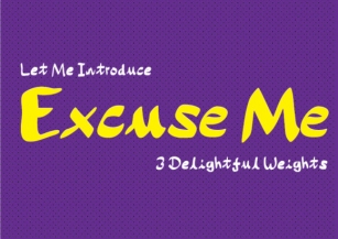 Excuse Me Font Download