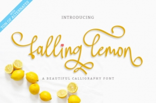 Falling Lemon Font Download