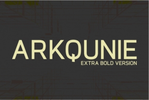 Arkqunie Extra Bold Font Download