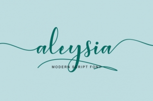 Aleysia Script Font Download