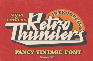 Retro Thunder Font Download