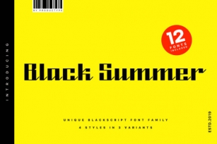 Black Summer Family Font Download