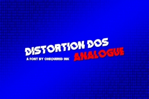 Distortion Dos Analogue Font Download