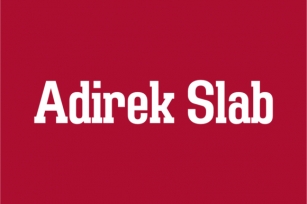 Adirek Slab Font Download