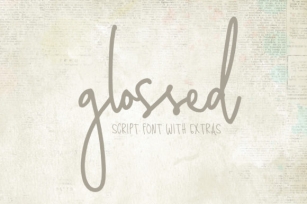 Glossed Font Download