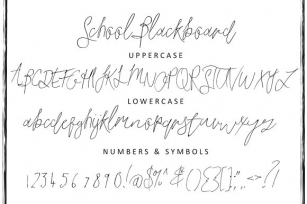 School Blackboard Font Download