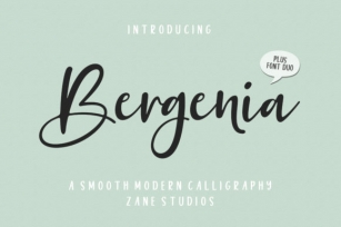 Bergenia Duo Font Download