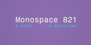 Monospace 821 Font Download