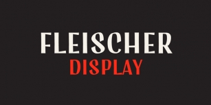 Fleischer Display Font Download