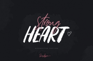 Strong Heart Duo Font Download