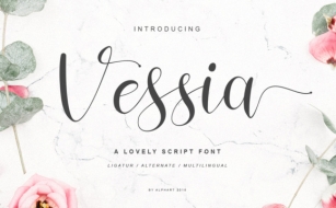Vessia Script Font Download