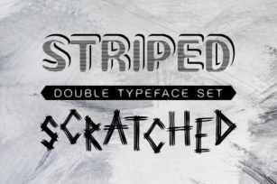 Striped and Scratched Font Download
