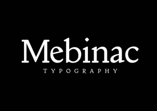 Mebinac Medium Font Download